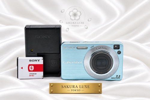 Blaue sony cyber - cyber-shot, dsc-w120